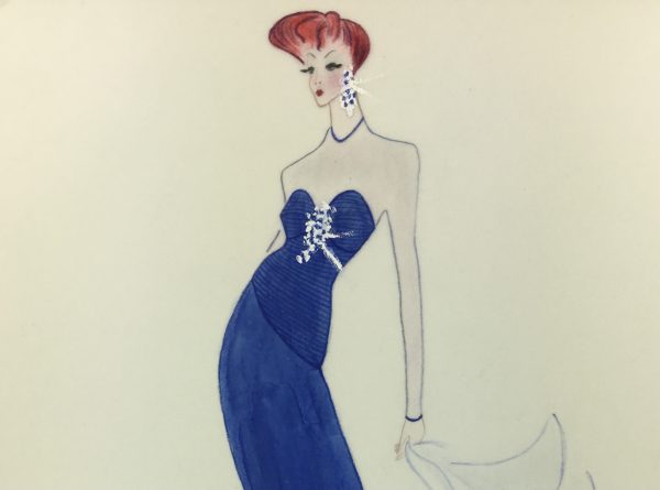 Fashion Original Art - Women's Fashion, French, c.1960