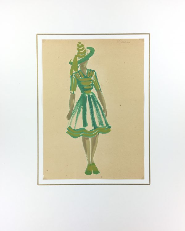 Fashion Original Art - Fashion, S. Lecoconnier, c.1920