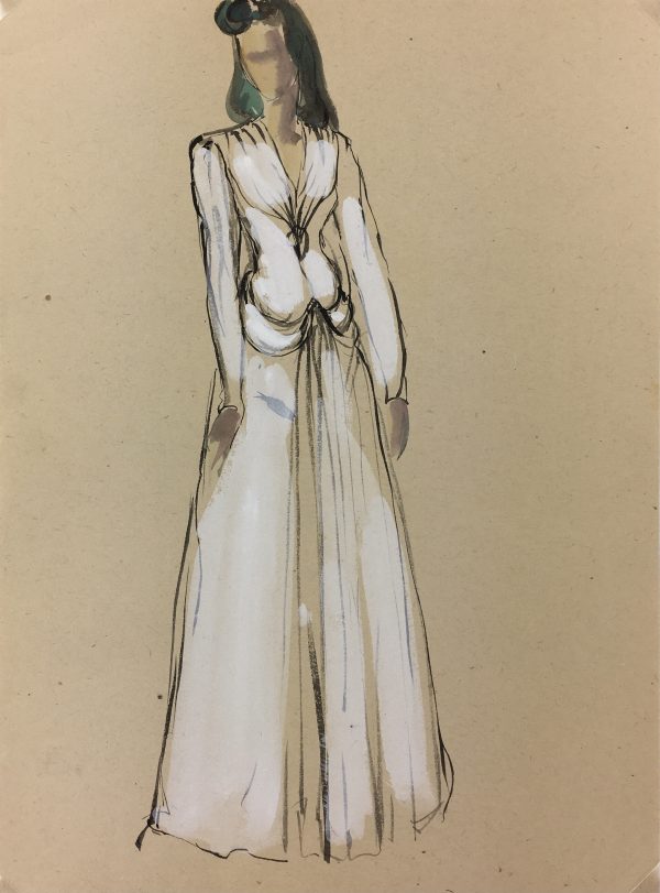 Fashion Original Art - Fashion, S. Lecoconnier, c.1920