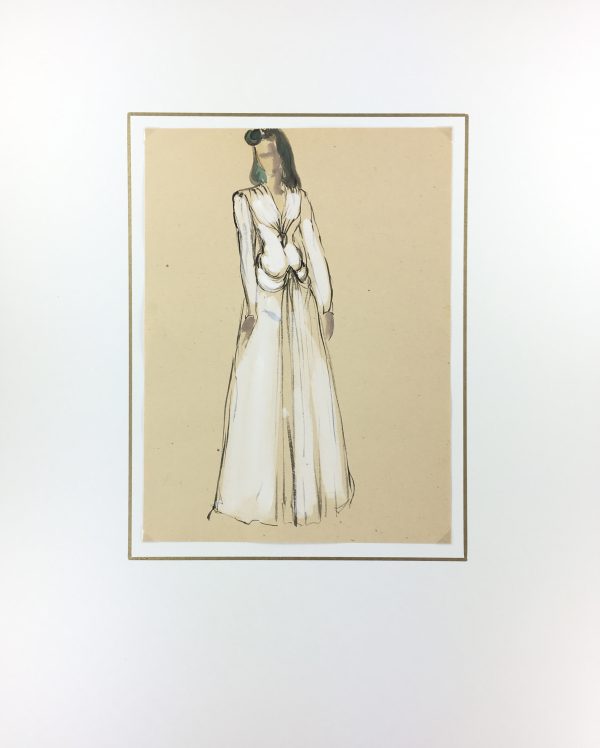 Fashion Original Art - Fashion, S. Lecoconnier, c.1920