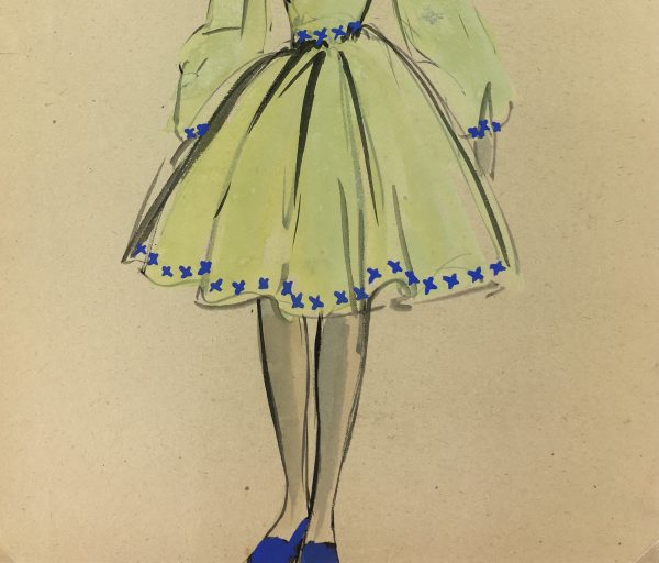 Fashion Original Art - Fashion, S. Lecoconnier, c.1920