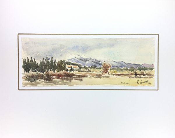 France Original Art - Argeles, France, H. Courant, 1982