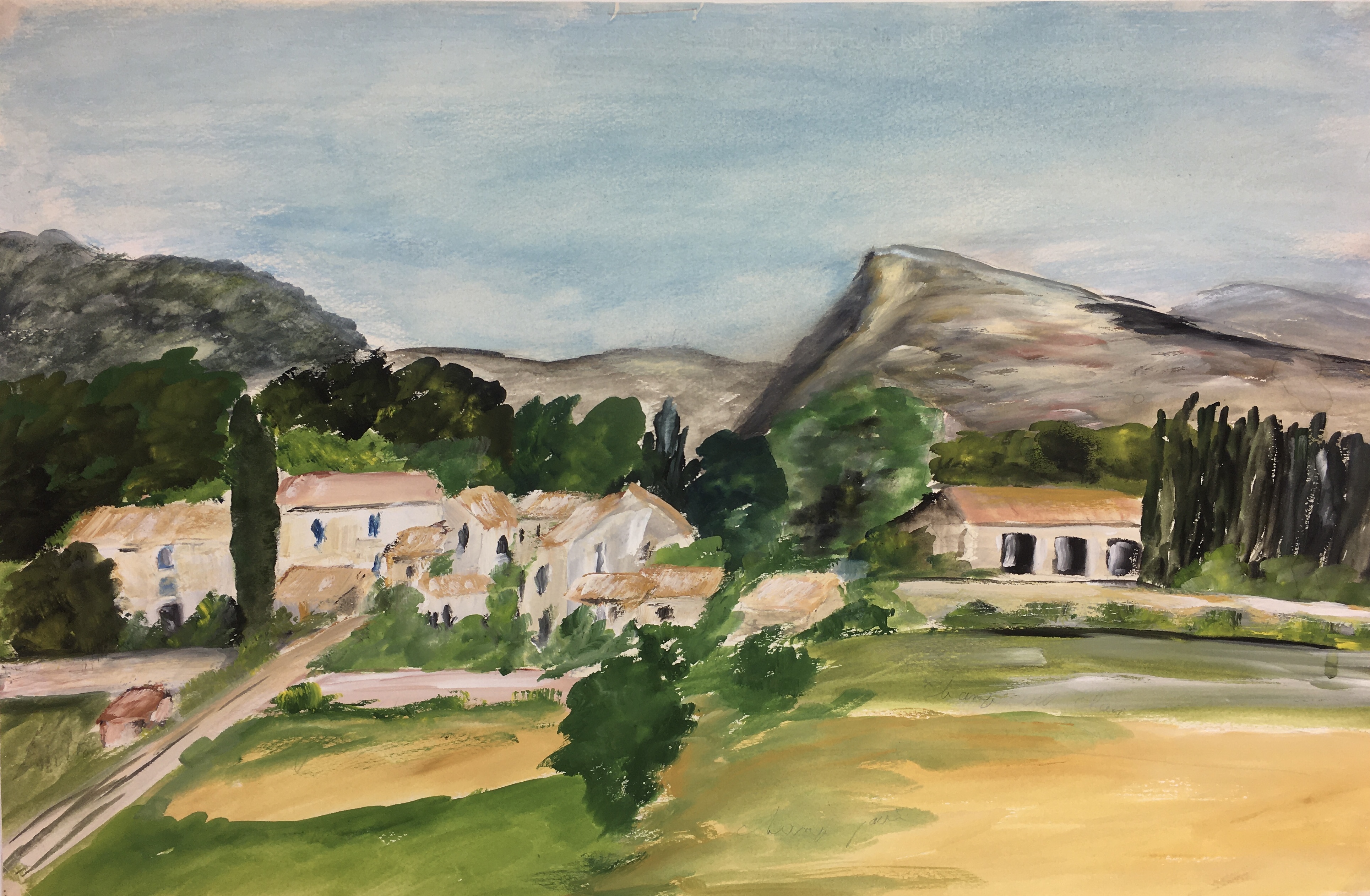 France Original Art - Verdant Country, French, 1990s