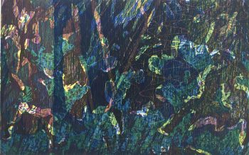 Modern  Original Art - Abstract Scene, Kismine Varner, c.1990