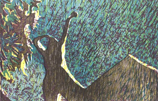 Modern  Original Art - Abstract Scene, Kismine Varner, c.1990