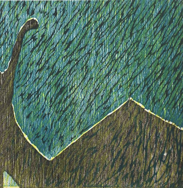 Modern  Original Art - Abstract Scene, Kismine Varner, c.1990