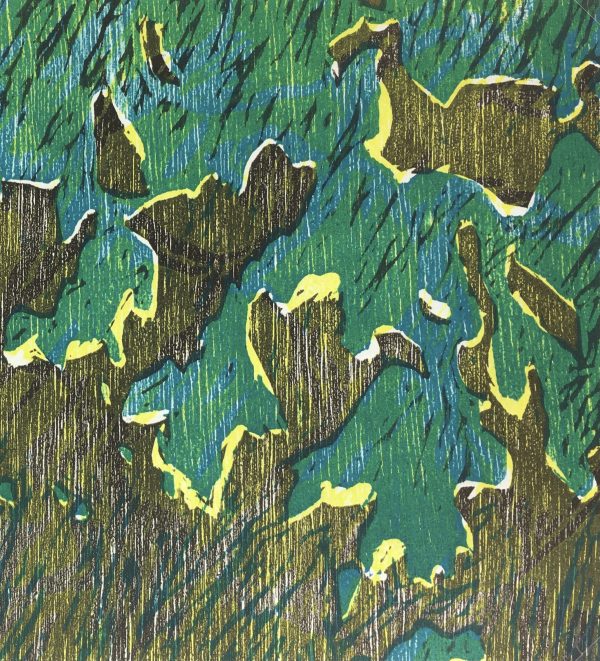 Modern  Original Art - Abstract Scene, Kismine Varner, c.1990