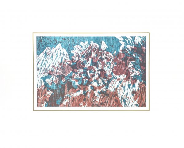 Modern  Original Art - Abstract Scene, Kismine Varner, c.1990