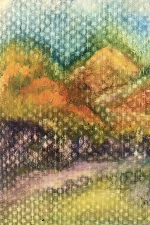 Landscapes Original Art - Blended Landscape, French, c.1950
