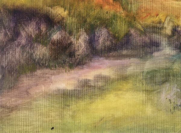 Landscapes Original Art - Blended Landscape, French, c.1950