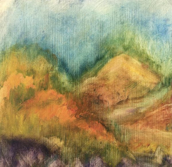Landscapes Original Art - Blended Landscape, French, c.1950