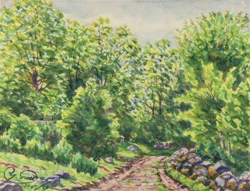 Landscapes Original Art - Landscape, Guerney, 1967