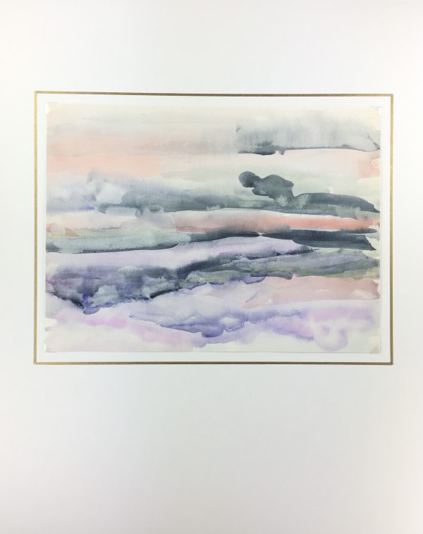 Landscapes Original Art - Abstract Fields, Watercolor, 1990s
