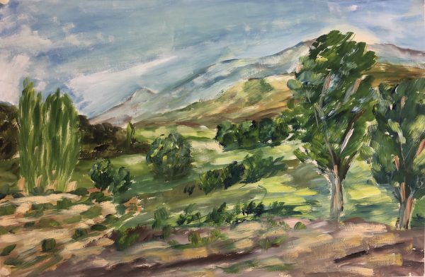 Landscapes Original Art - Verdant Country, French, 1990s