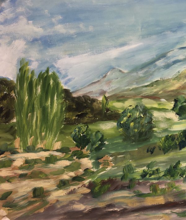 Landscapes Original Art - Verdant Country, French, 1990s