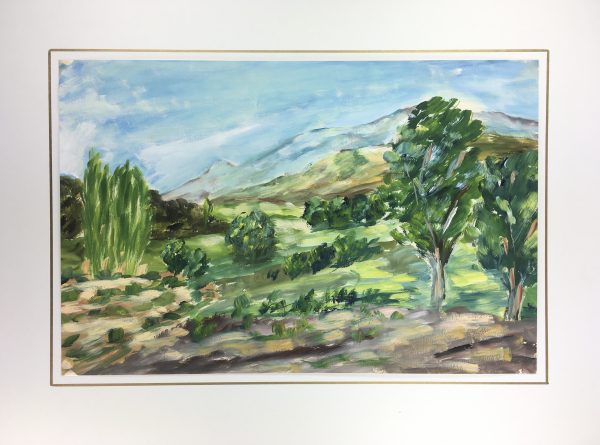 Landscapes Original Art - Verdant Country, French, 1990s