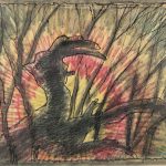 Abstract Modern Original Art - The Sunrise, French, 1990s