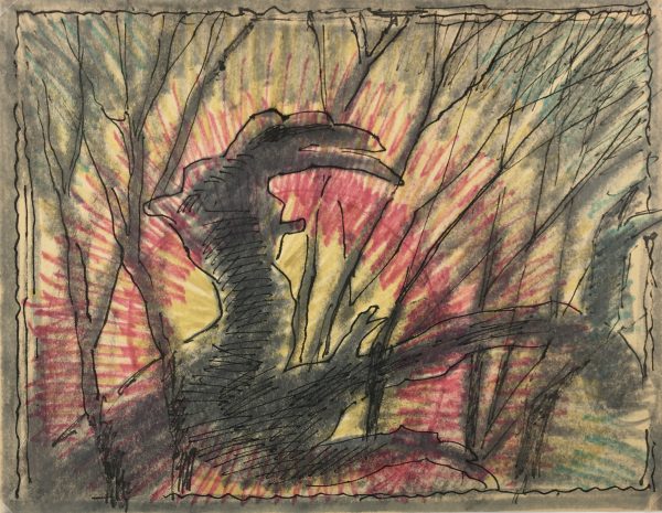 Abstract Modern Original Art - The Sunrise, French, 1990s
