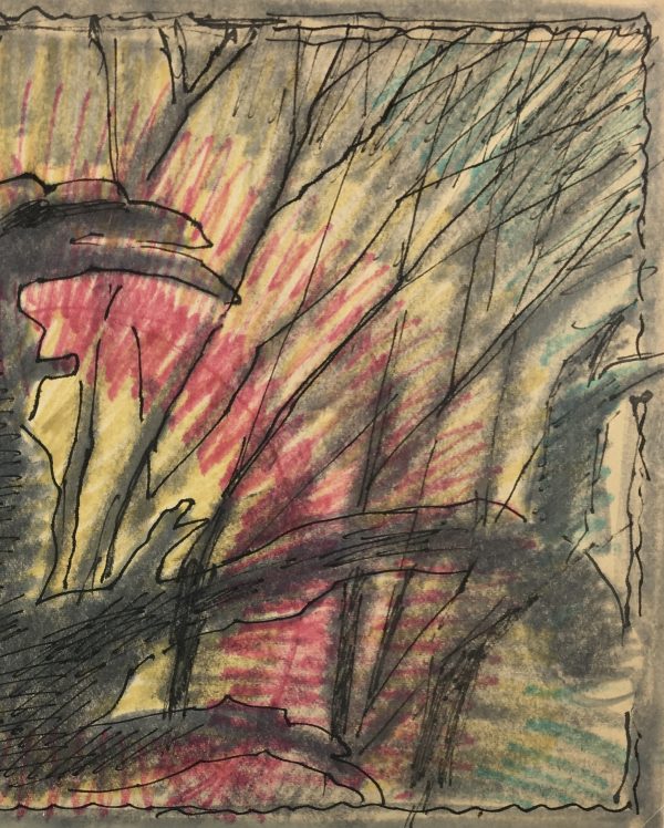 Abstract Modern Original Art - The Sunrise, French, 1990s