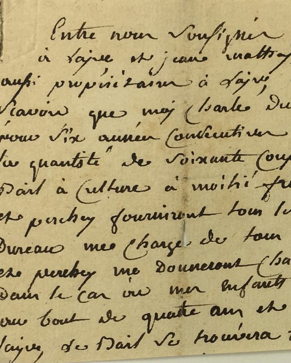 Manuscripts Original Art - Receipt, Bourbon Kings, c.1830