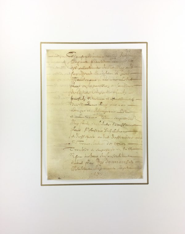 Manuscripts Original Art - French Manuscript, Vellum, c.1650