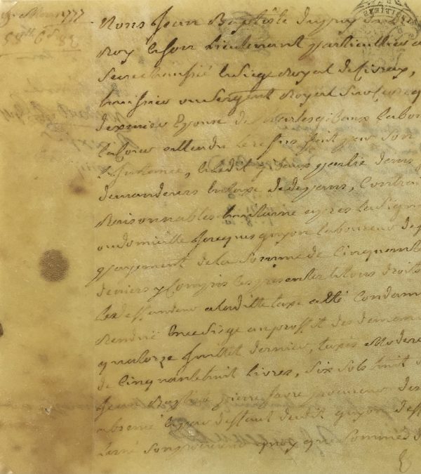 Manuscripts Original Art - Poitiers Généralité, Vellum, 1777