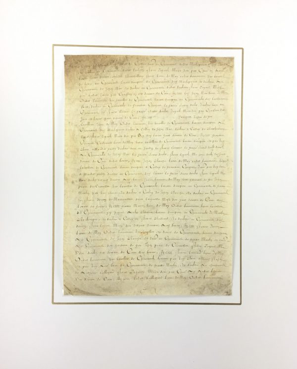 Manuscripts Original Art - French Manuscript, Vellum, c.1700