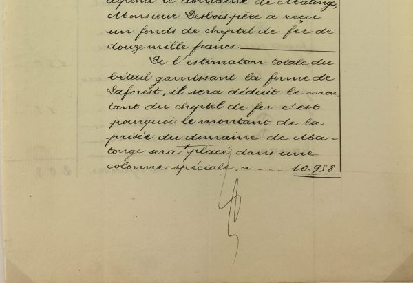 Manuscripts Original Art - Ewes & Ram, Inventory, 1901