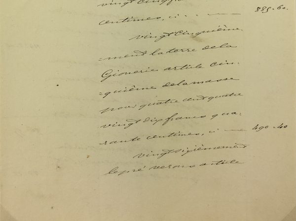 Manuscripts Original Art - Land La Gionerie, French Manuscript, 1851