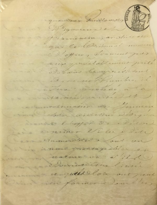 Manuscripts Original Art - French Manuscript, Vellum, 1830