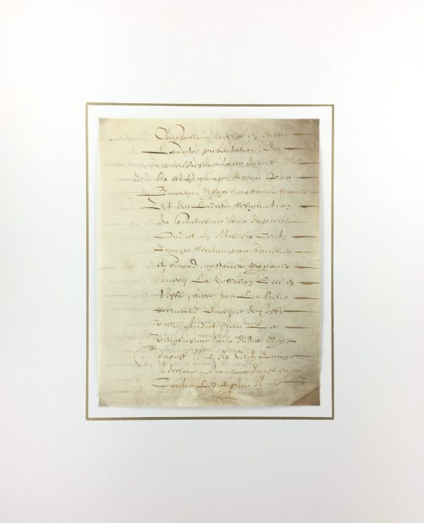 Manuscripts Original Art - French Manuscript, Vellum, c.1750