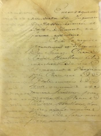 Manuscripts Original Art - French Manuscript, Vellum, 1830