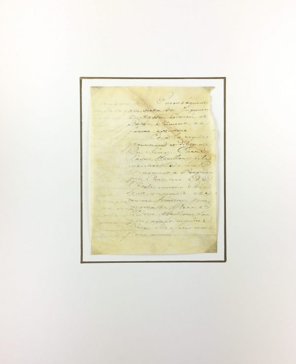 Manuscripts Original Art - French Manuscript, Vellum, 1830