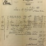 Manuscripts Original Art - Shoe Buying Receipt, M.F. Compagnon, 1939