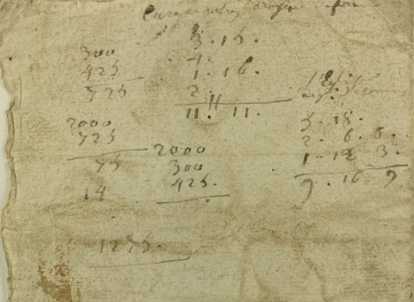 Manuscripts Original Art - French Manuscript, Calculations, c.1795