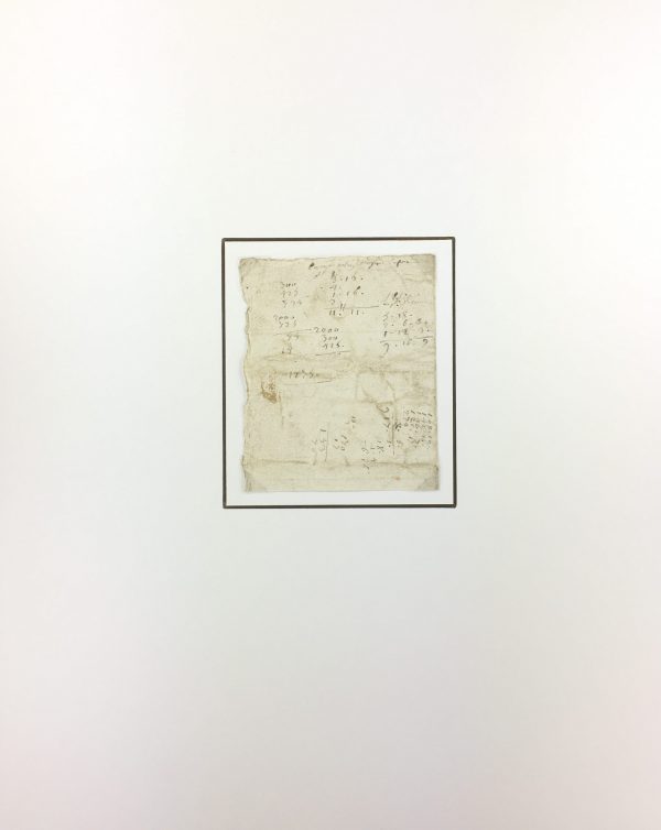 Manuscripts Original Art - French Manuscript, Calculations, c.1795