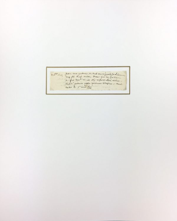 Manuscripts Original Art - Receipt, Louis XIV, 1647