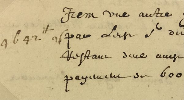 Manuscripts Original Art - Receipt, Louis XIV, 1680