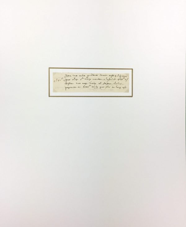 Manuscripts Original Art - Receipt, Louis XIV, 1680
