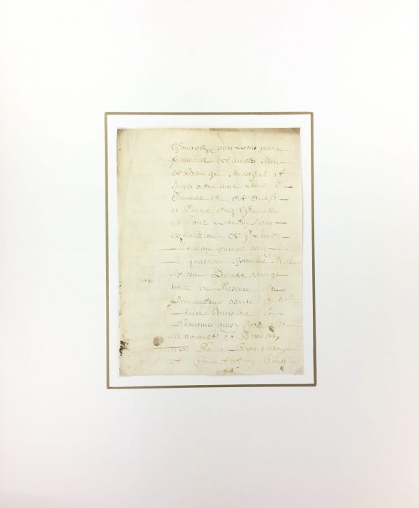 Manuscripts Original Art - French Manuscript, Vellum, c.1700