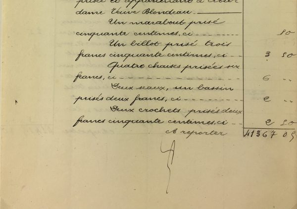 Manuscripts Original Art - Garden Tools, Inventory, 1901