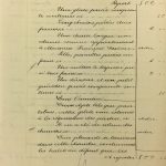 Manuscripts Original Art - Chaise & Armoire, Inventory, 1901