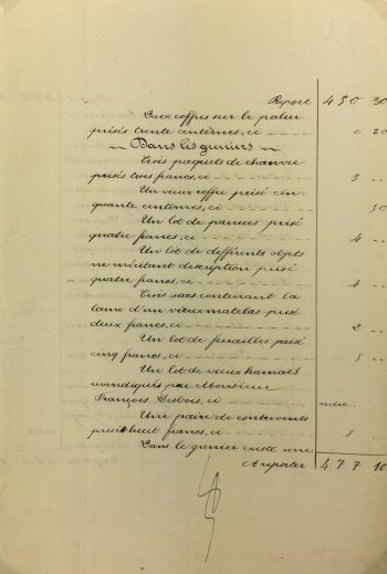 Manuscripts Original Art - Harness & Wool, Inventory, 1901