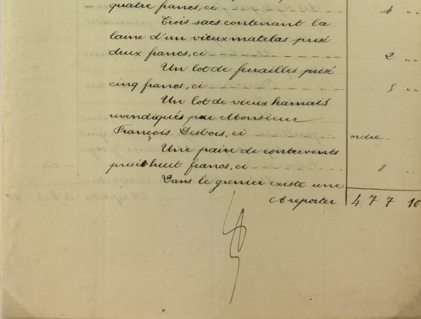 Manuscripts Original Art - Harness & Wool, Inventory, 1901