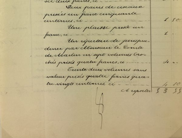Manuscripts Original Art - Garden Tools, Inventory, 1901