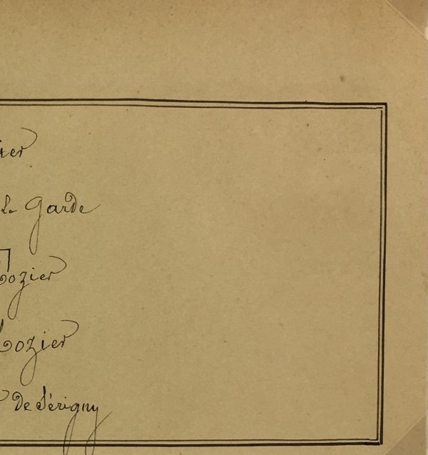 Manuscripts Original Art - Hozier , Paris Genealogy, C.1865