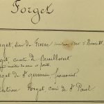 Manuscripts Original Art - Forget, Paris Genealogy, C.1865