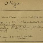 Manuscripts Original Art - Alegre, Paris Genealogy, C.1865