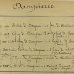 Manuscripts Original Art - Dampierre, Paris Genealogy, C.1865