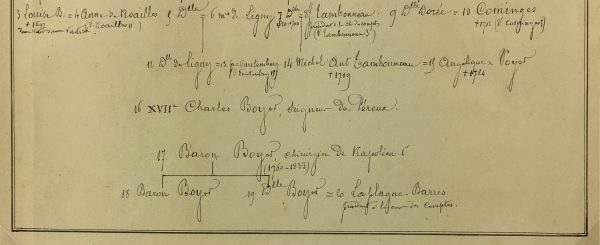 Manuscripts Original Art - Napoleon's Surgeon 19th C., Paris Genealogy, C.1865